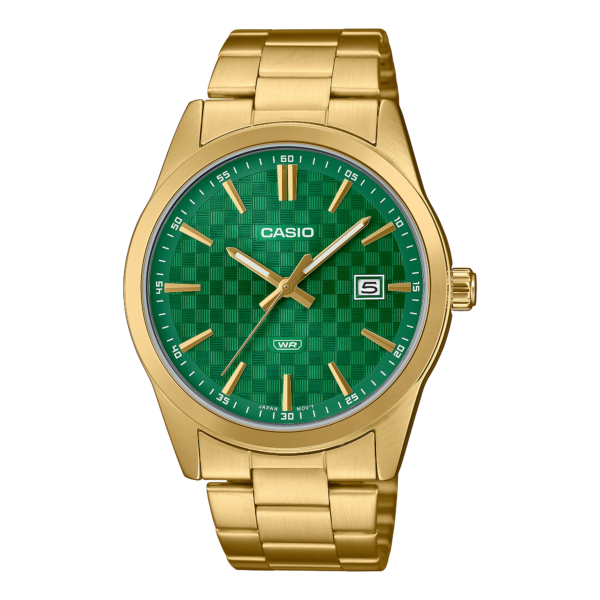 Casio Textured Green Gold