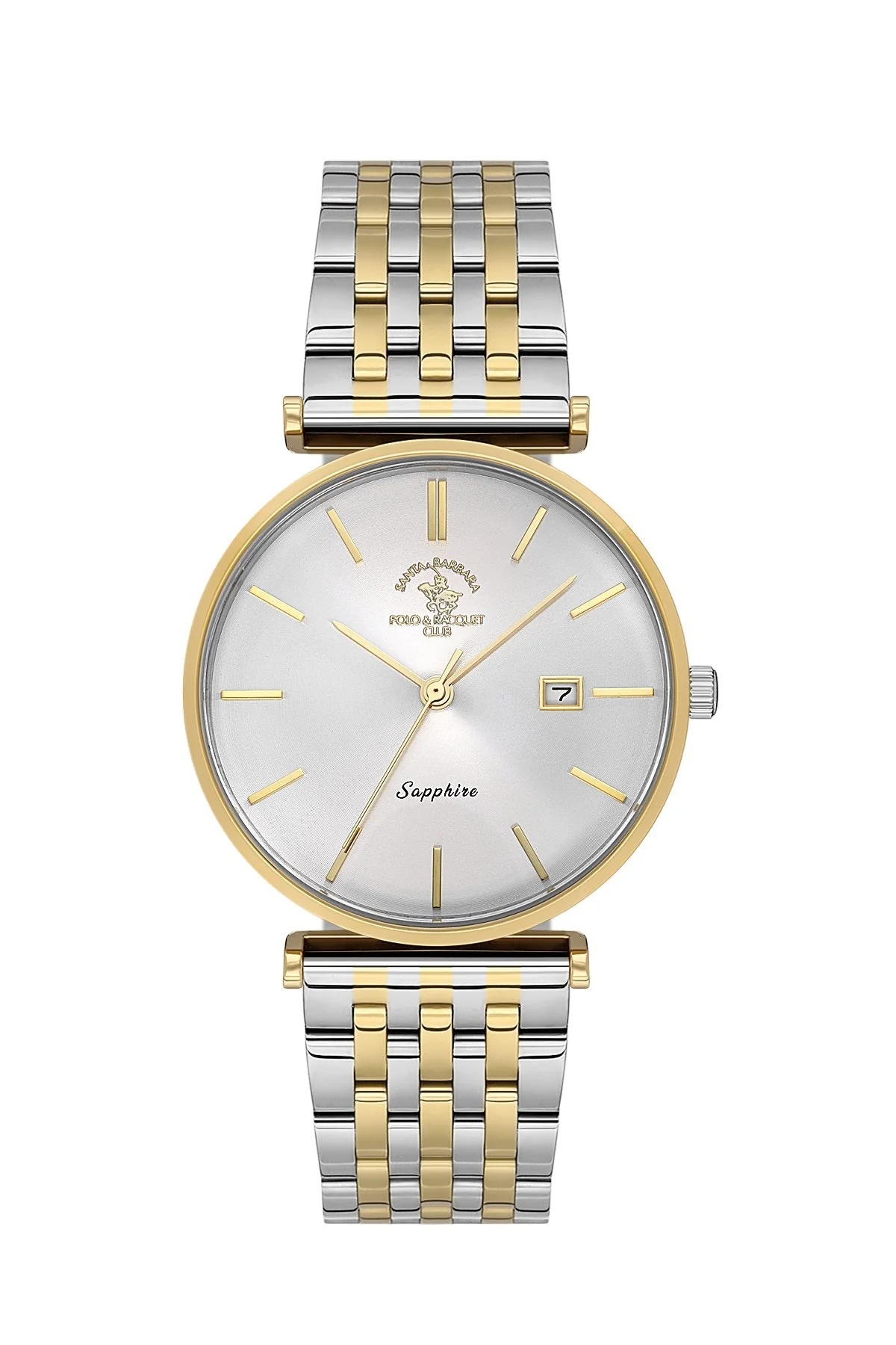 Santa Barbara Polo Classic Men Two Tone White Dial Watch