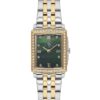 Santa Barbara Polo Luxury Women Two Tone Green Rectangular Watch
