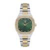 Santa Barbara Polo Luxury Women Two Tone Green Gemset Watch