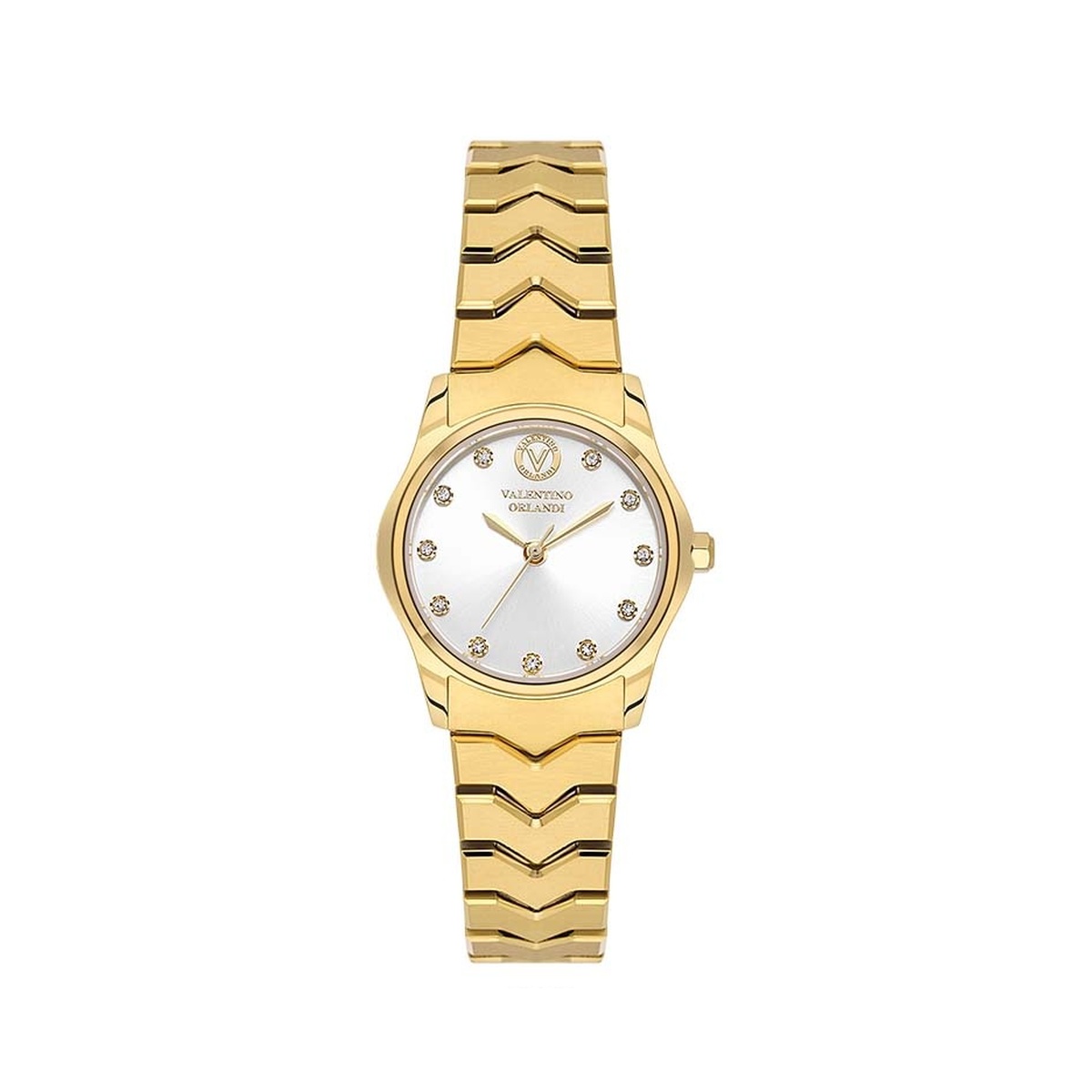 Valentino Orlandi Grace Women Gold White Dial Bracelet Watch