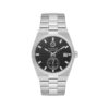 Valentino Orlandi Classic Men Silver Black Dial Bracelet Watch