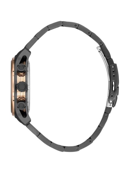 Alternative view of Valentino Orlandi Sport Men Gunmetal Rose Gold Chronograph Watch