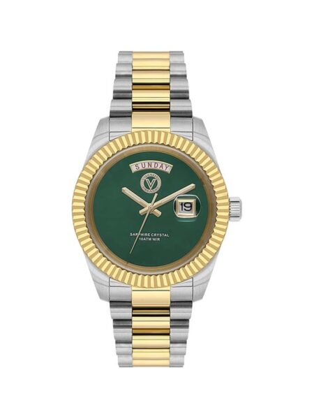 Valentino Orlandi Heritage Men Two Tone Green Dial Watch