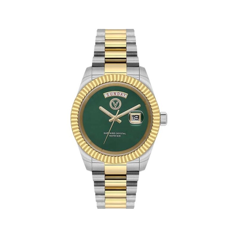 Valentino Orlandi Heritage Men Two Tone Green Dial Watch