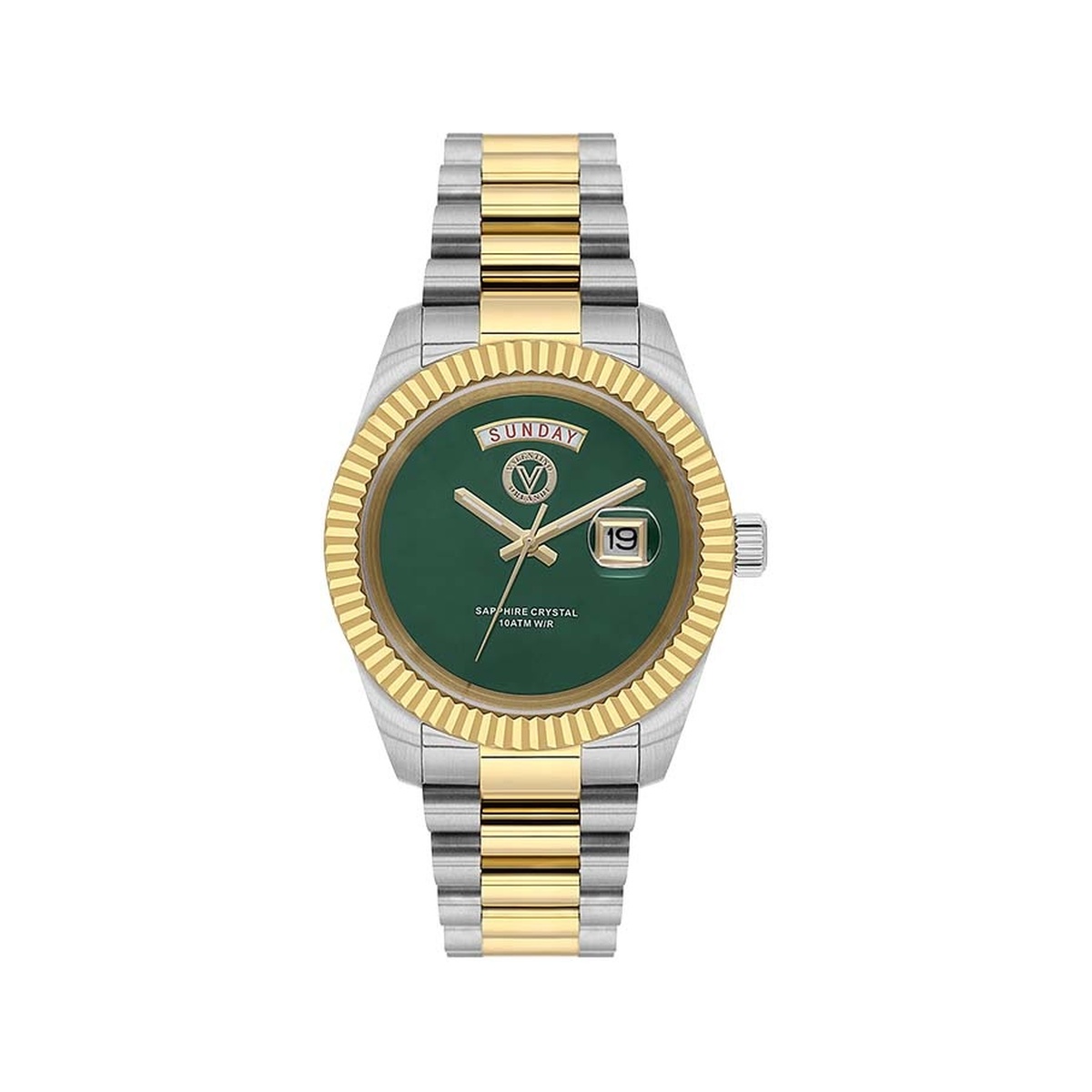 Valentino Orlandi Heritage Men Two Tone Green Dial Watch
