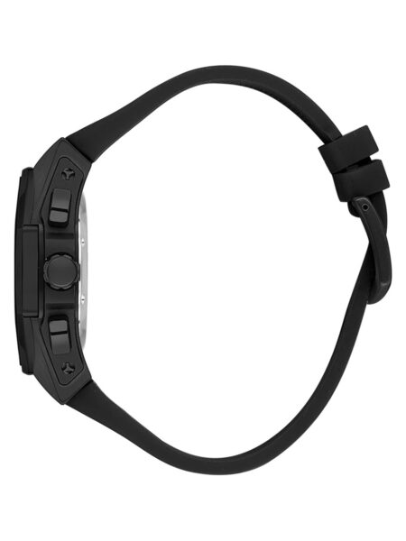 Alternative view of Valentino Orlandi Sport Men Black Gold Chronograph Silicone Watch