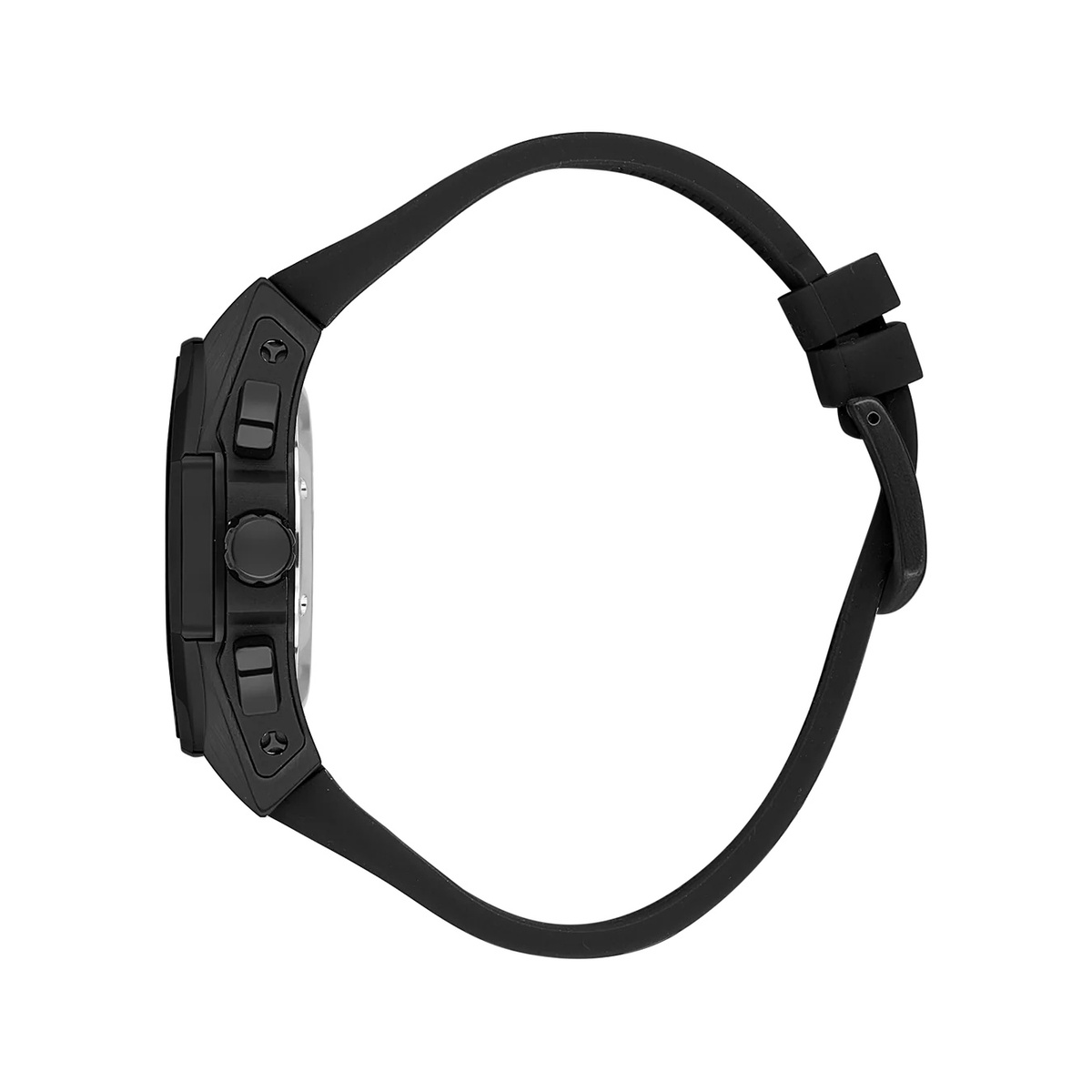 Valentino Orlandi Sport Men Black Gold Chronograph Silicone Watch - Figura 2